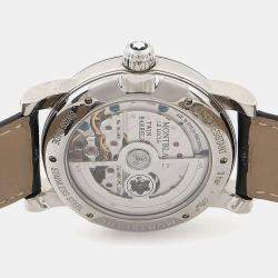 Pre Owned Montblanc Nicolas Rieussec Chronograph 102337 Automatic Silver Stainless Steel Men's Wristwatch 43mm