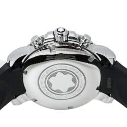 Pre Owned  Montblanc Black Stainless Steel Rubber Sport Chronograph 7034 Men's Wristwatch 41.50 mm
