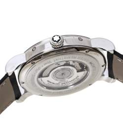 Montblanc Silver Stainless Steel Star Quantiéme Complet 7241 Men's Wristwatch 42 mm
