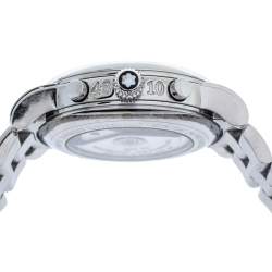 Montblanc Silver White Stainless Steel Meisterstuck 7016 Men's Wristwatch 37 mm