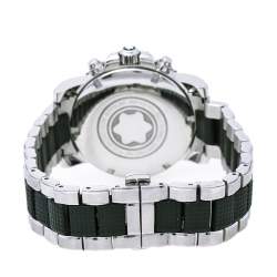 Montblanc Black Stainless Steel Sport XXL 102359 Automatic Chronograph Men’s Wristwatch 41.50 mm