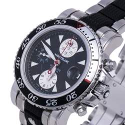 Montblanc Black Stainless Steel Sport XXL 102359 Automatic Chronograph Men’s Wristwatch 41.50 mm