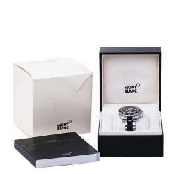 Montblanc Black Stainless Steel Sport XXL 102359 Automatic Chronograph Men’s Wristwatch 41.50 mm