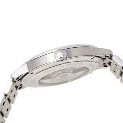 Montblanc Silver Stainless Steel Heritage Meisterstuck 7325 Men's Wristwatch 40 mm