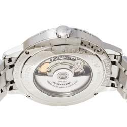 Montblanc Silver Stainless Steel Heritage Meisterstuck 7325 Men's Wristwatch 40 mm