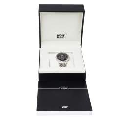 Montblanc Black Stainless Steel Tradition 7374 Men's Wristwatch 42 mm