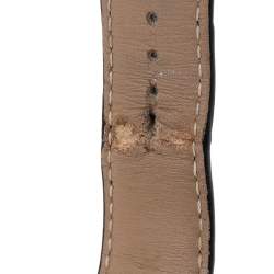 مملوكة مسبقًا Montblanc White Stainless Steel Tradition 7334 Men's Wristwatch 40 mm