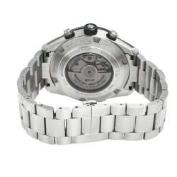 Montblanc Silver Stainless Steel Ceramic Timewalker Chronograph 116099 Men's Wristwatch 43 mm