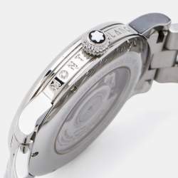 Montblanc Silver Stainless Steel Star 111090 Men's Wristwatch 39 mm