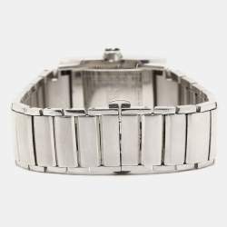 Montblanc Silver Steel Steel Profile 7048 Unisex Wristwatch 29 mm