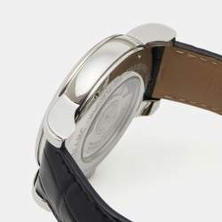 Montblanc Black Stainless Steel Leather Star 102341 Men's Wristwatch 41.50 mm