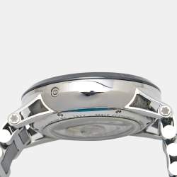Pre Owned Montblanc Black Ceramic Stainless Steel Timewalker 103094 Men's Wristwatch 43 mm 