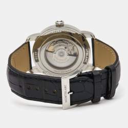 Montblanc Black Stainless Steel Leather 4810 115122 Men's Wristwatch 42 mm