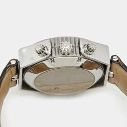 Pre Owned Montega MC03 Black Dial Stainless Steel Alligator Leather Men's Wristwatch 38 mm