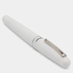 Montegrappa Elmo 01 White Resin Silver Tone Rollerball Pen