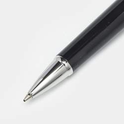 Pre Owned Montegrappa Resin Leather Silver Tone Pen Set