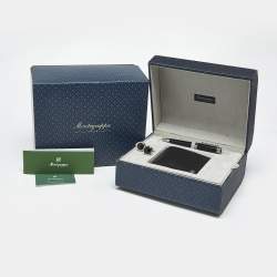 Pre Owned Montegrappa Resin Leather Silver Tone Pen Set