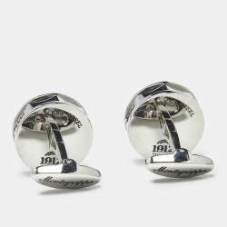 Pre Owned Montegrappa Resin Leather Silver Tone Pen Set