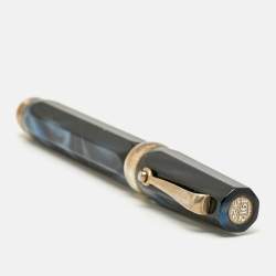مملوكة مسبقًا Montegrappa Micra 1912 Resin Sterling Silver Rollerball Pen