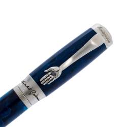 Montegrappa Kahlil Gibran Blue Resin Palladium Plated Limited Edition 1883 Ballpoint Pen