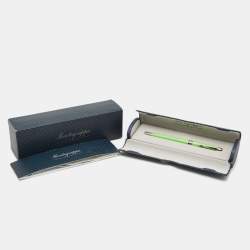 Montegrappa Piacere Lime Green Resin Palladium Plated Micro Ballpoint Pen
