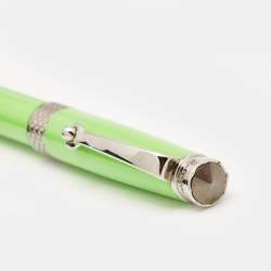 Montegrappa Piacere Lime Green Resin Palladium Plated Micro Ballpoint Pen
