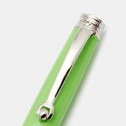 Montegrappa Piacere Lime Green Resin Palladium Plated Micro Ballpoint Pen