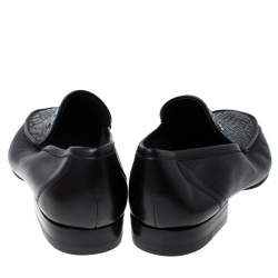 Pre Owned Moreschi Black Croc Leather Loafers Size 40.5