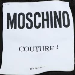 Moschino Black Jersey Logo Print Shorts M