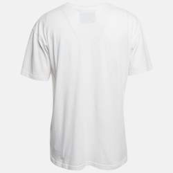 Pre Owned Moschino Couture White Circus Teddy Printed Jersey T-Shirt XL