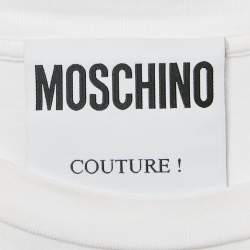 Pre Owned Moschino Couture White Circus Teddy Printed Jersey T-Shirt XL