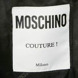 Moschino Couture Black Radio Print Nylon Jacket L