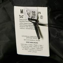 Moschino Couture Black Radio Print Nylon Jacket L
