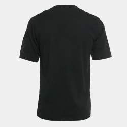 Pre Owned تي شيرت موسكينو كوتور جيرسي أسود برقبة مستديرة مقاس متوسط