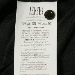 مملوكة مسبقًا Moschino Couture Black Embroidered Cotton Polo T-Shirt S