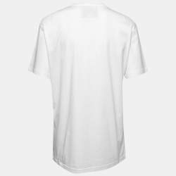 Moschino Couture White Teddy Bear Printed Cotton Short Sleeve T-Shirt M