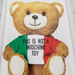 Moschino Couture White Teddy Bear Printed Cotton Short Sleeve T-Shirt M