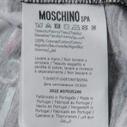 Pre Owned Moschino Couture Multicolor Speaker Printed Cotton Crew Neck T-Shirt XXL