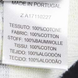 Pre Owned Moschino Couture Yellow Performance Print Cotton Sweatshirt L