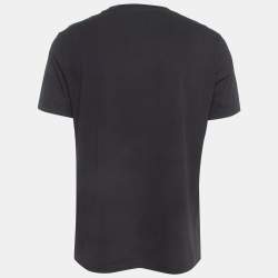 Pre Owned Moschino Couture Black Circus Teddy Printed Cotton T-Shirt L