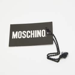 Moschino Orange/Pink Diagonal Striped Silk Tie