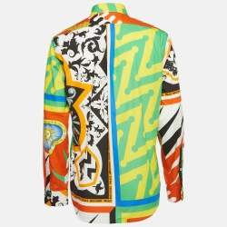 Moschino X Place Multicolor Printed Cotton Shirt M