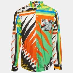 Moschino X Place Multicolor Printed Cotton Shirt M