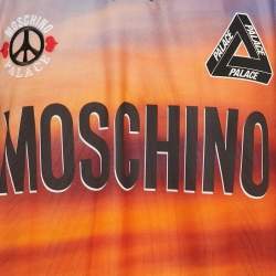Moschino Palace Brown Printed Jersey T-Shirt L