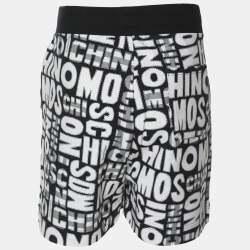 Pre Owned Moschino Underwear Multicolor Logo Printed Jersey Shorts XL