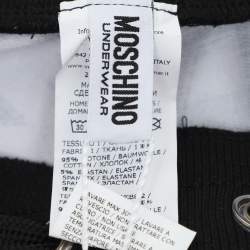 Pre Owned Moschino Underwear Multicolor Logo Printed Jersey Shorts XL