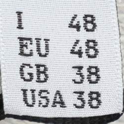 Pre Owned Moschino Grey Cotton Logo Print Hoodie M