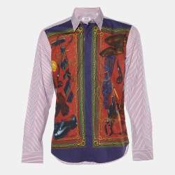 Moschino Multicolor Printed Cotton Shirt M