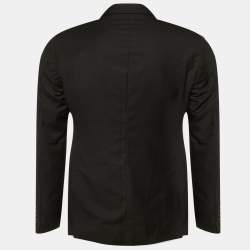 Pre Owned  Moschino Black Wool Blend Single Breasted Blazer S