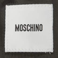 Pre Owned Moschino Grey Wool Single Breasted Blazer XL
